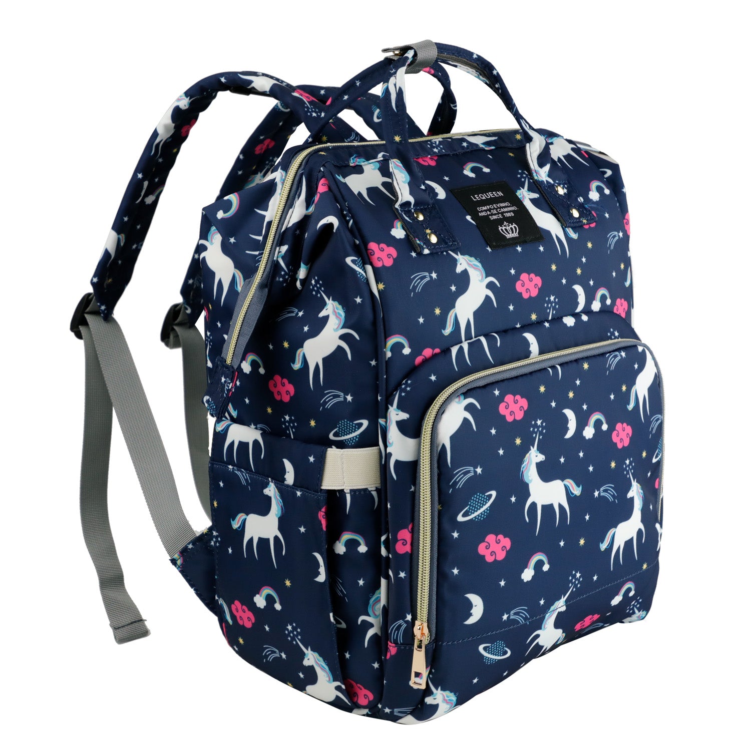 LEQUEEN Baby Nappy Diaper Bag Mummy Large Sports Travel Backpack Wooterproof