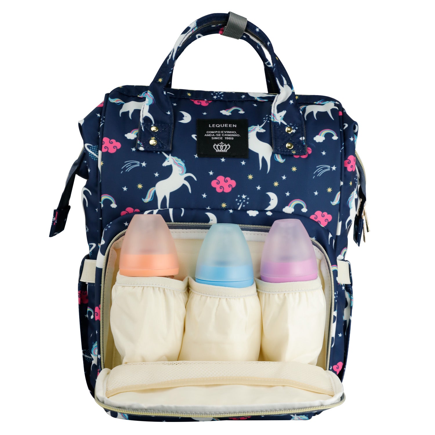 LEQUEEN Baby Nappy Diaper Bag Mummy Large Sports Travel Backpack Wooterproof