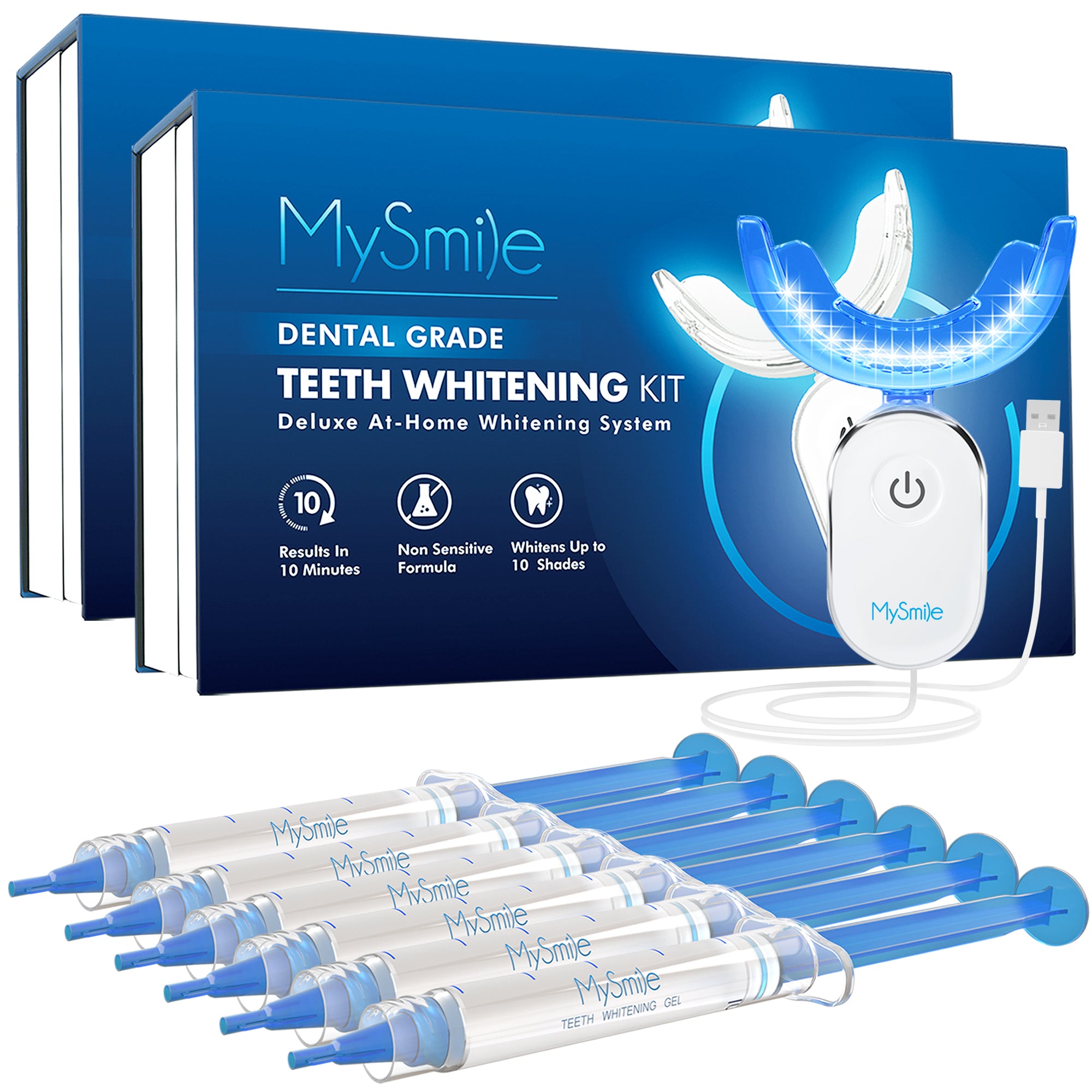 MySmile 3*3ml 35% Teeth Whitening Kit with 28-LED Light