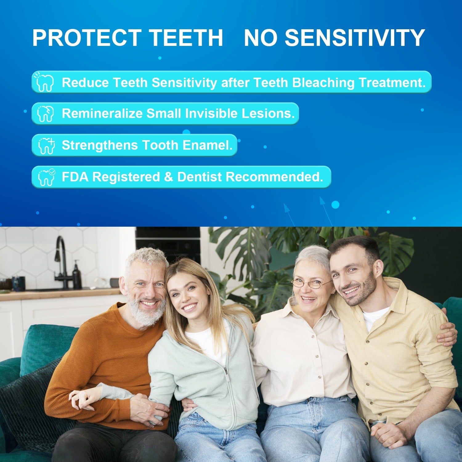 MySmile 3ML*3PC Remineralization Gel Teeth Desensitizing Gel Relieve Sensitivity after Teeth Whitening Treatment