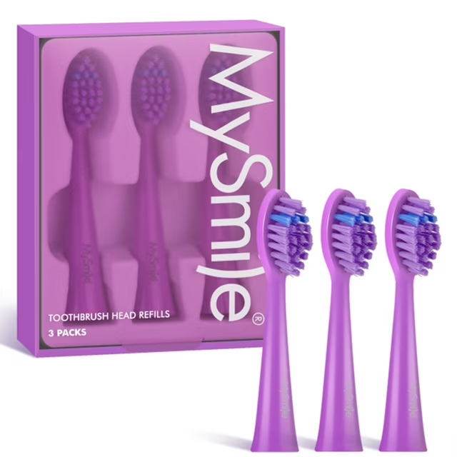 MySmile DY156 Sonic Electric Toothbrush with 3 Brush Heads for Adults, Rechargeable Battery Toothbrush, 2 Mins 5 Modes Smart Timer, 45000VPM, On Charge for 60 Days