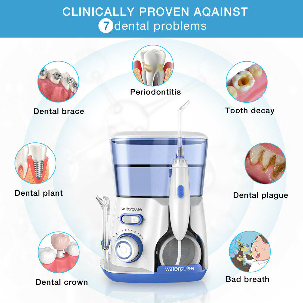 800ml Waterpulse Water Flosser Oral Irrigator Jet Pick Teeth Cleaner Floss