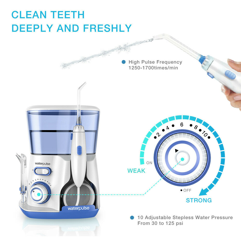 800ml Waterpulse Water Flosser Oral Irrigator Jet Pick Teeth Cleaner Floss