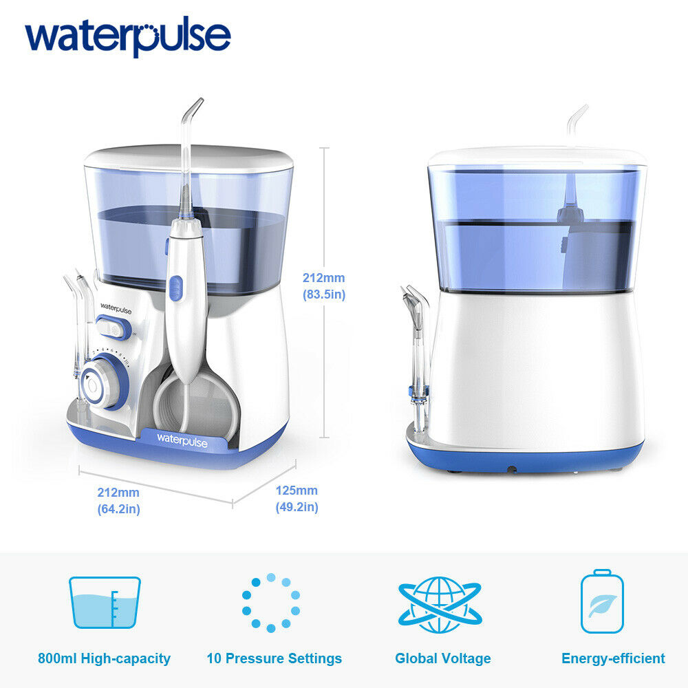 800ml Waterpulse Water Flosser Oral Irrigator Jet Pick Teeth Cleaner Floss