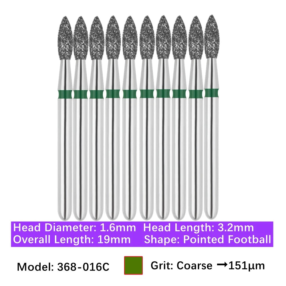 Vakker Dental Football FG Diamond Bur 368-016C 10/pk