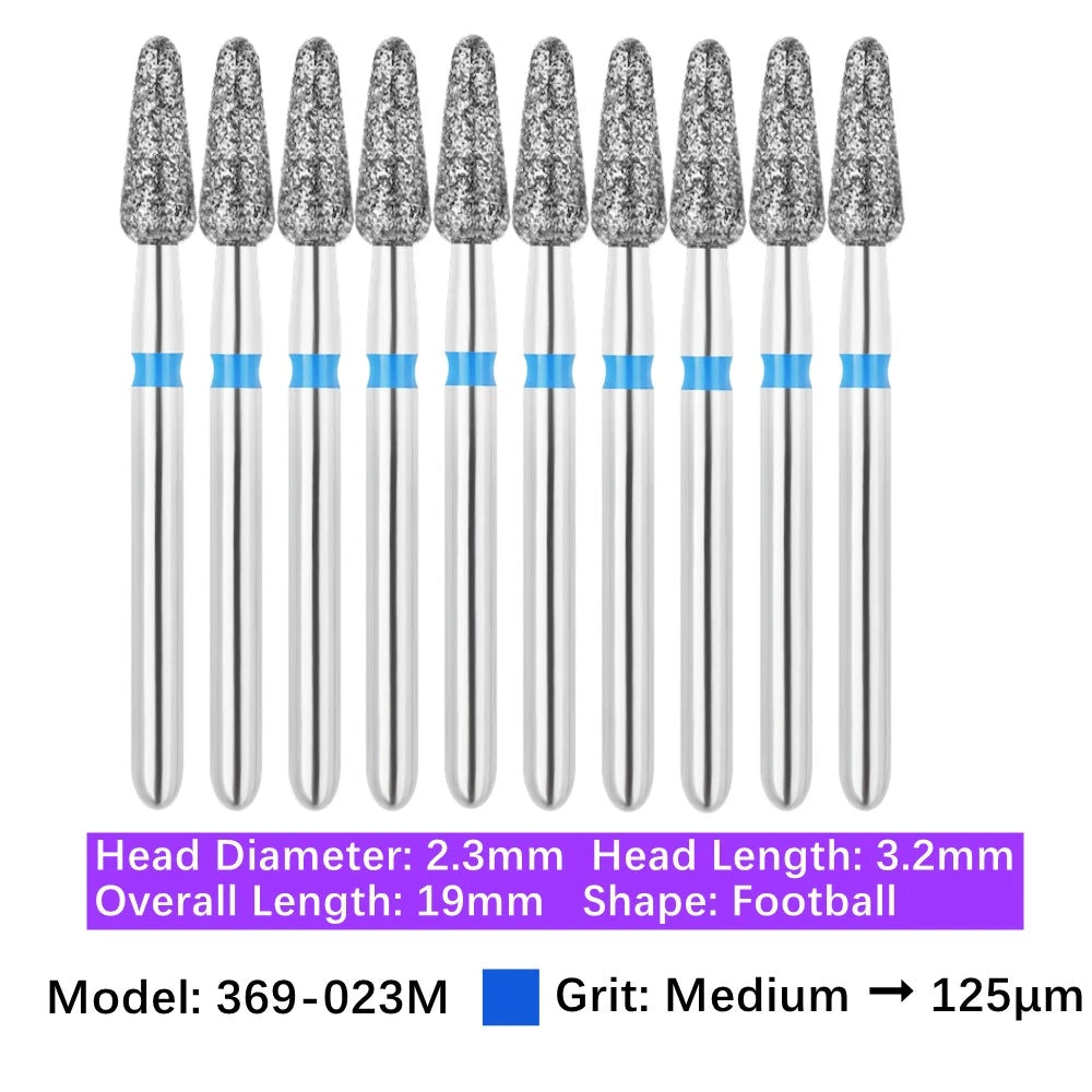 Vakker Dental Football FG Diamond Bur 369-023M 10/pk