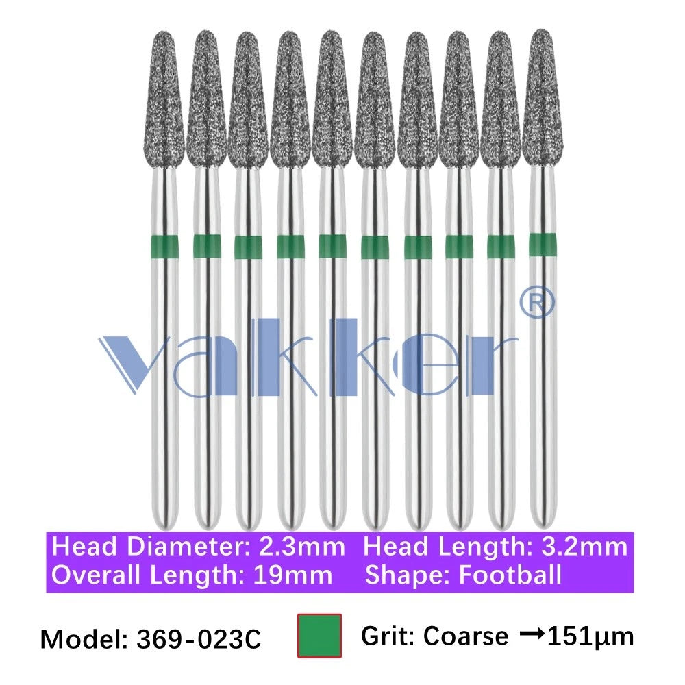 Vakker Dental Football FG Diamond Bur 369-023C 10/pk