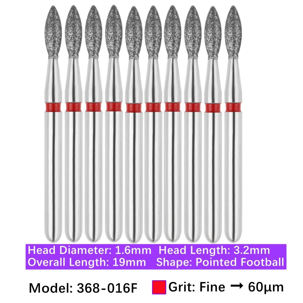Vakker Dental Football FG Diamond Bur 368-016F 10/pk