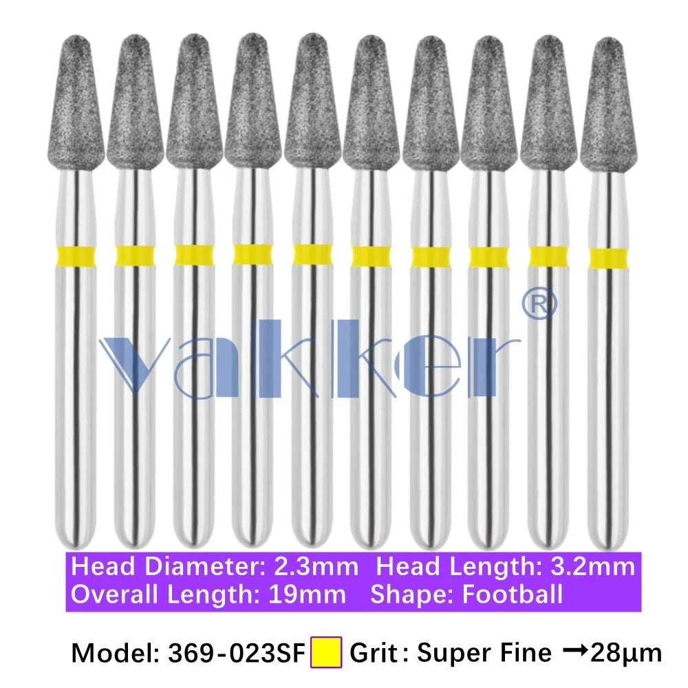 Vakker Dental Football FG Diamond Bur 369-023SF 10/pk