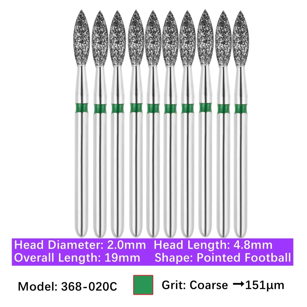 Vakker Dental Football FG Diamond Bur 368-020C 10/pk