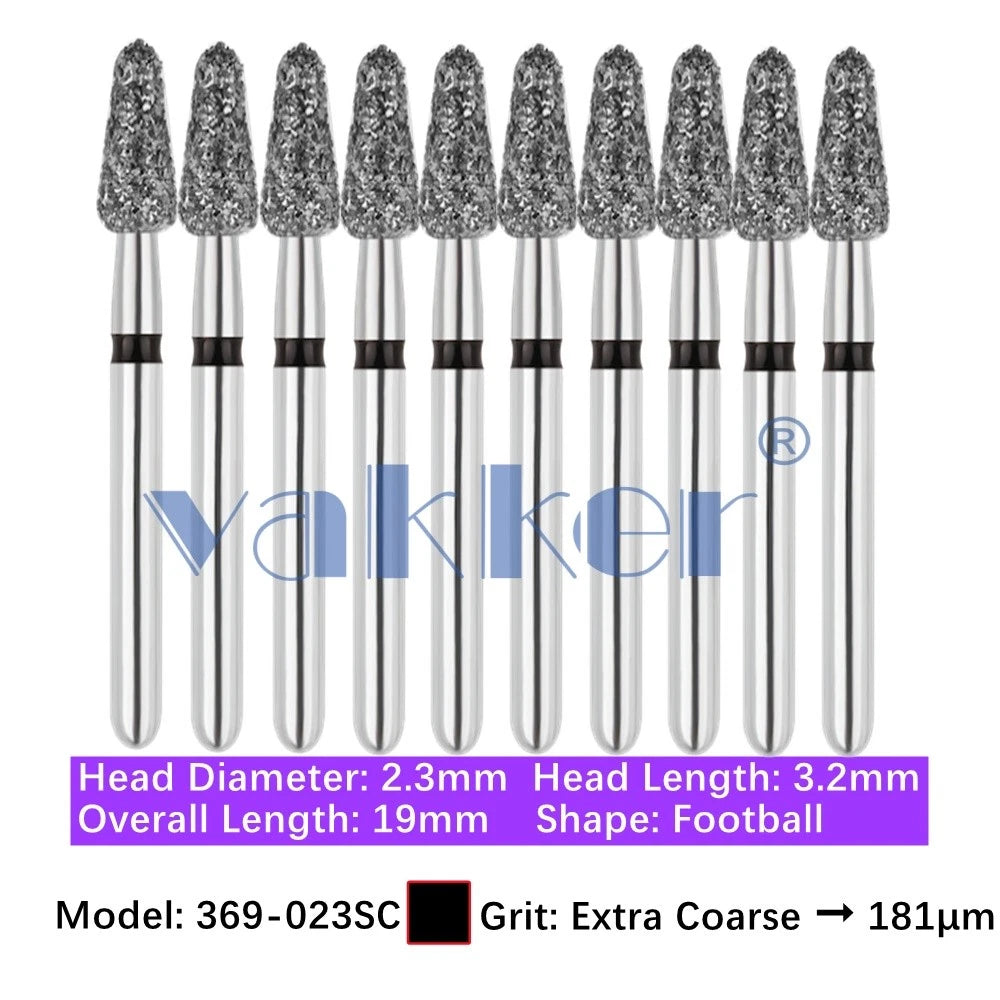 Vakker Dental Football FG Diamond Bur 369-023SC 10/pk