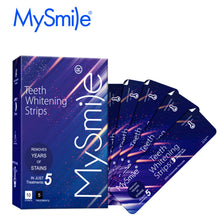 Load image into Gallery viewer, MySmile 10pcs 5 Treatment 20%CP Teeth Whitening Strips 1 Week Tooth Whitener Kit

