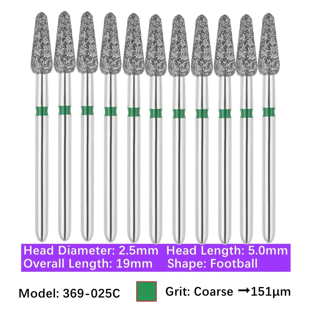 Vakker Dental Football FG Diamond Bur 369-025C 10/pk