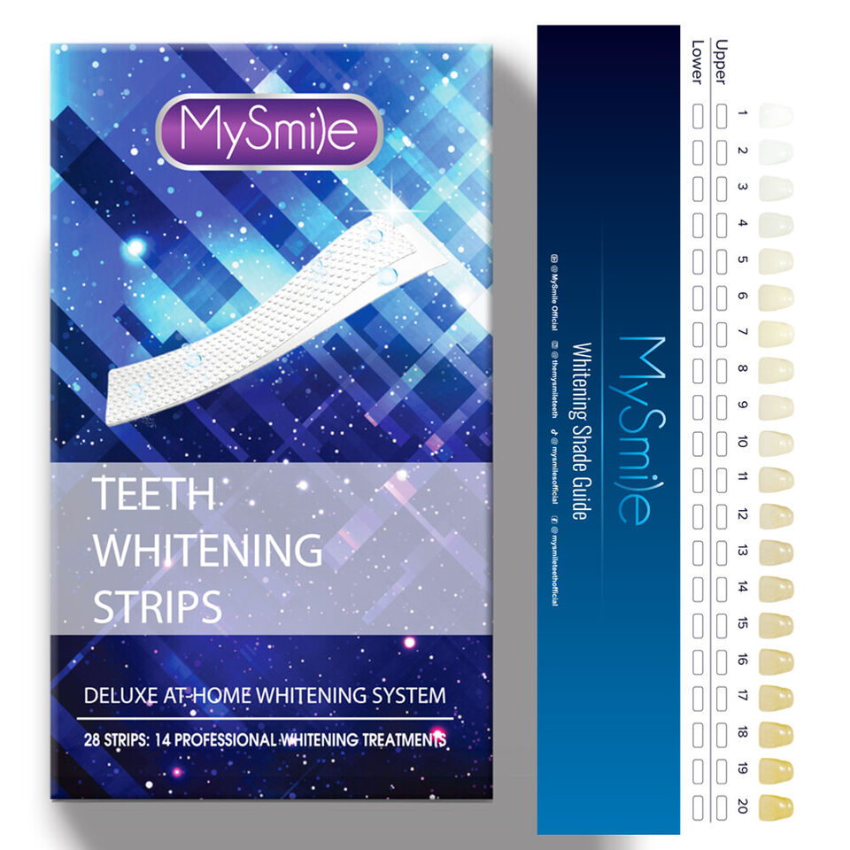 MySmile 28PC Teeth Whitening Strips PAP Tooth Whitestrips