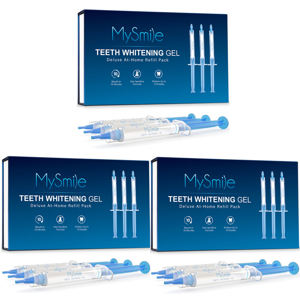 MySmile 3*3ml 35% Teeth Whitening Kit with 28-LED Light