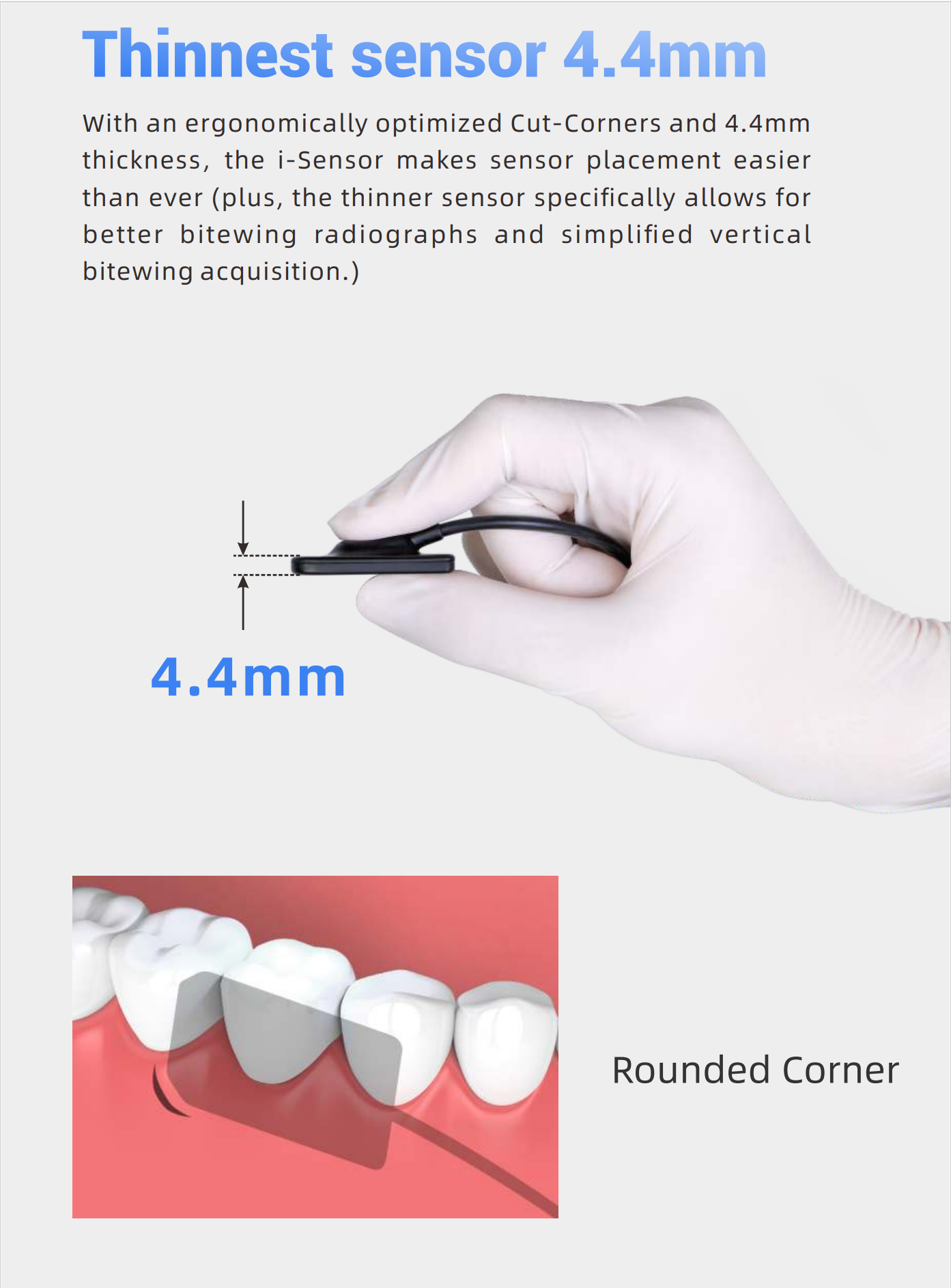 Woodpecker DBA® Intraoral RVG i Sensor H1 H2 Digital X-Ray Sensor w/ free software