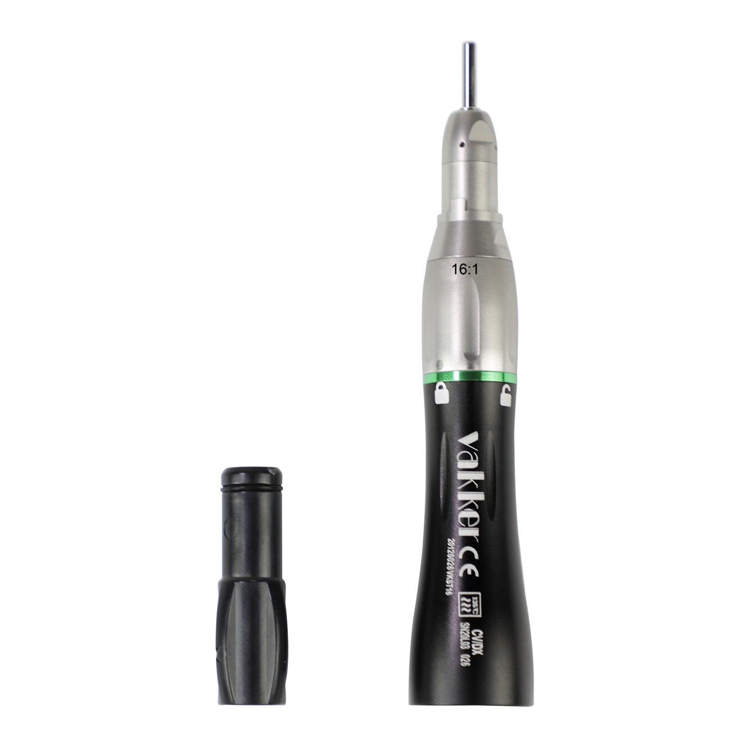 16:1 straight handpiece, straight nose cone handpiece, vakker dental