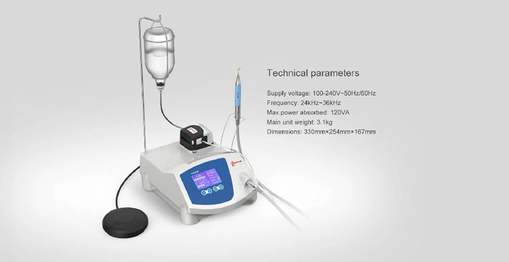 Woodpecker Ultrasurgery US-II LED Piezo Bone Surgery 2 x LED Handpiece 14 Tips