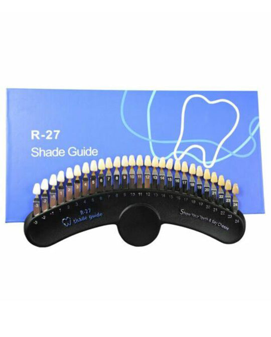 shade guide for teeth whitening, in office teeth whitening shade guide