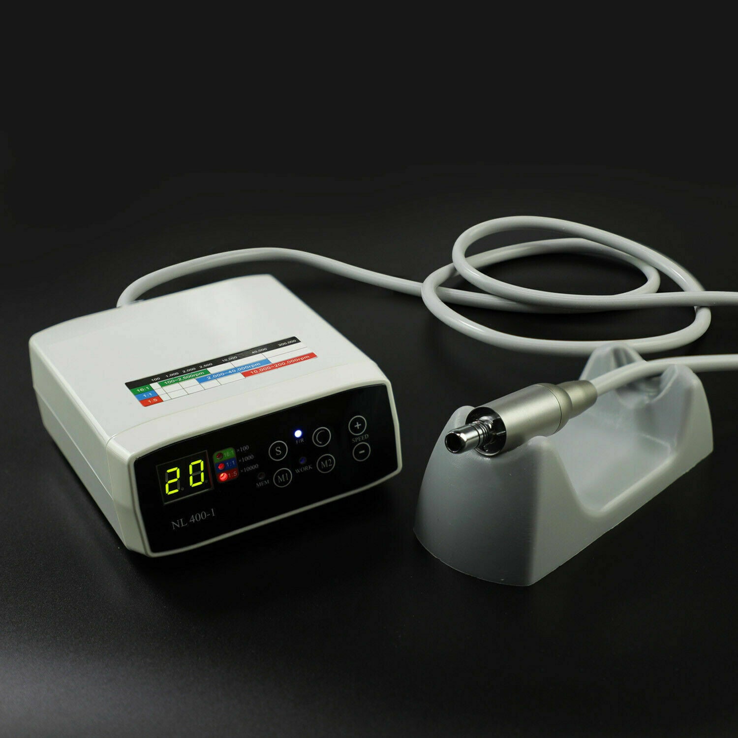 CICADA Dental Electric Micro Motor +1:1/1:5/16:1 Firber Optic Handpiece Contra Angle