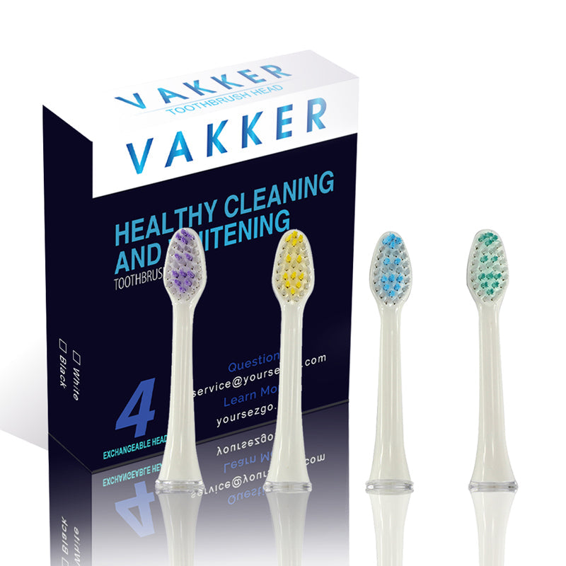 vakker® Replacment Toothbrush Head 4/pkg