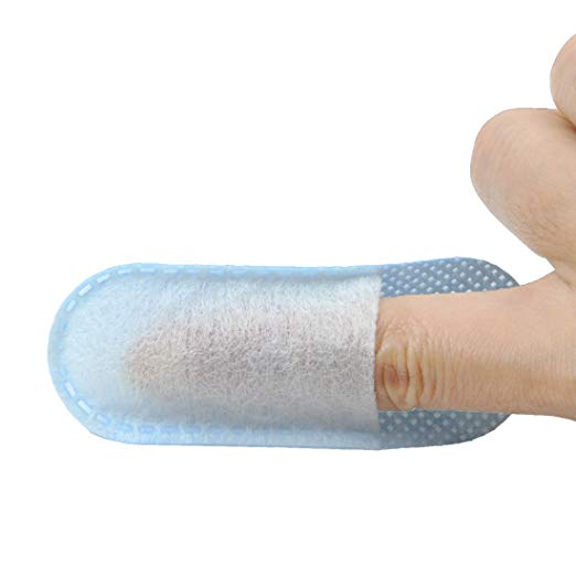 the correct way to use oral finger brush ups
