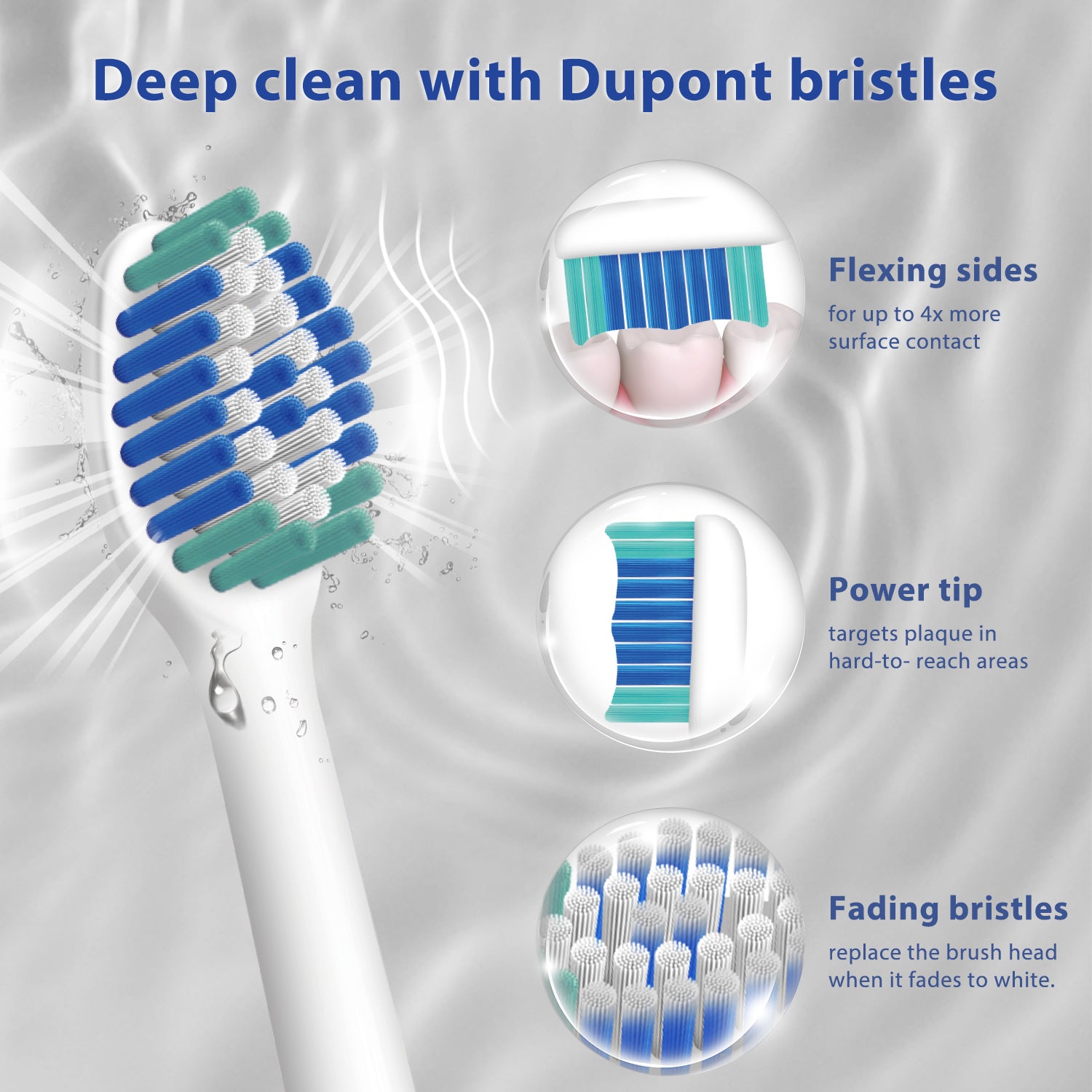 MySmile Ultrasonic Rechargeable Electric Toothbrush 6 Heads Warranty 1 Year