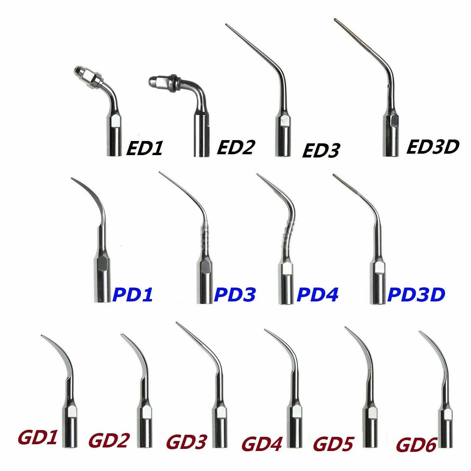 Woodpecker DTE ultrasonic scaler tips