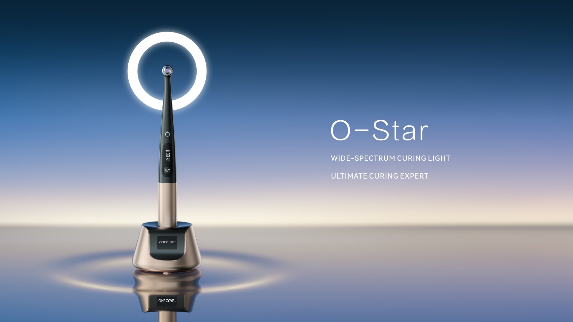 Woodpecker O-Star Dental Curing Light with Apex Locator 1 Sec Cure Lamp 3000mW/cm² OLED Screen