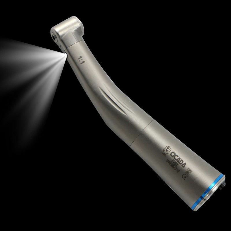 CICADA Dental 1:1 Fiber Optic Handpiece Low Speed Contra Angle