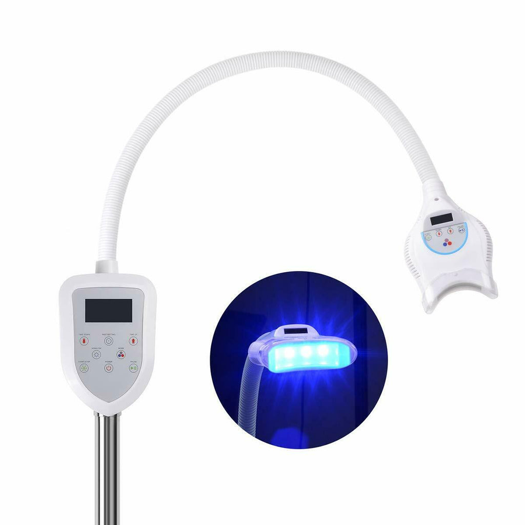 Upgraded Dental Mobile Teeth Whitening Machine MD669 LED Light Bleaching Lamp with 2 Dental Goggles