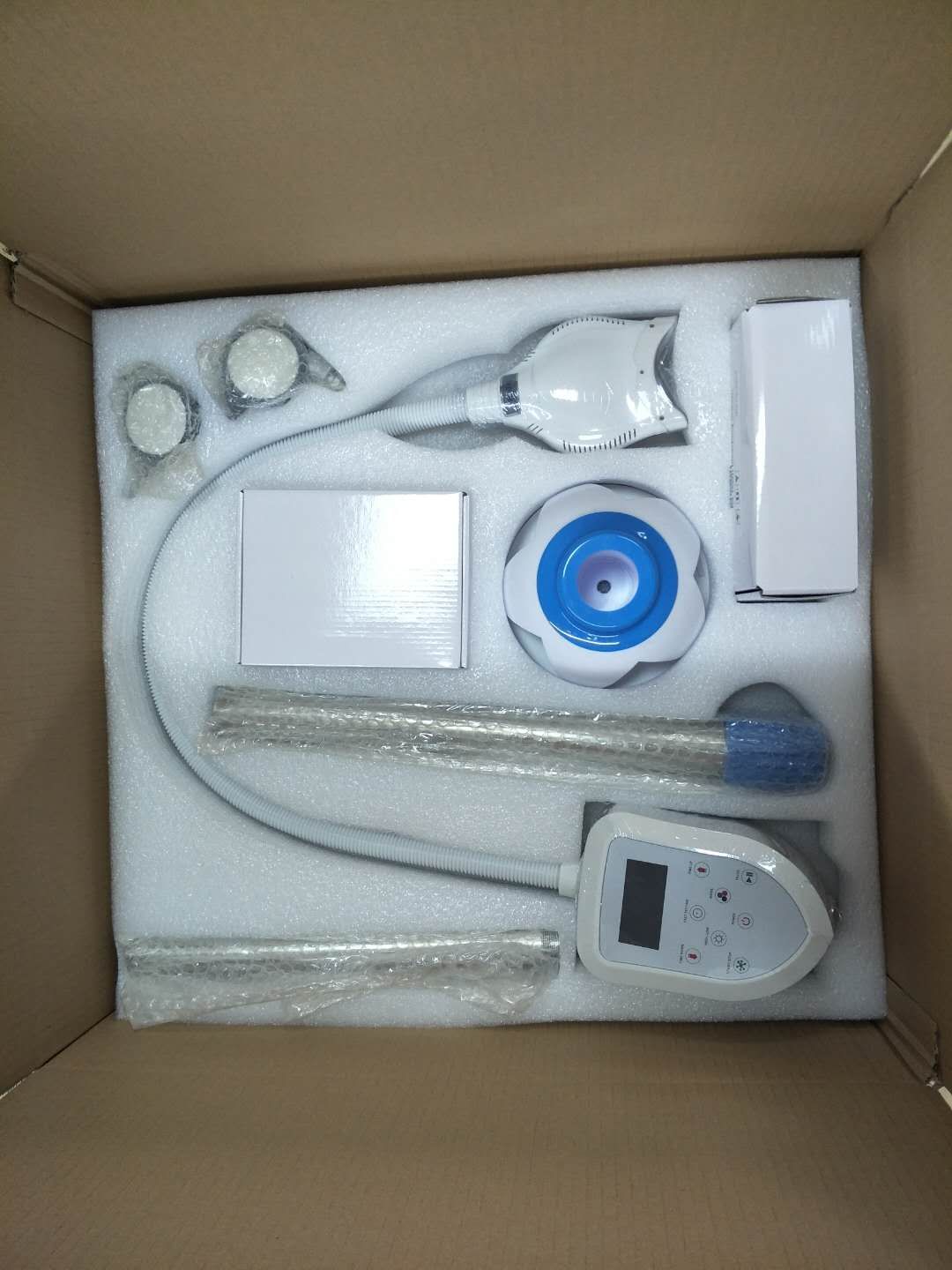 Upgraded Dental Mobile Teeth Whitening Machine MD669 LED Light Bleaching Lamp with 2 Dental Goggles
