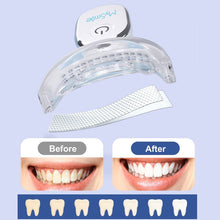 Load image into Gallery viewer, MySmie 28PC 6%HP Teeth Whitening Strips Kit with 28-LED Light Tray Stain Removal
