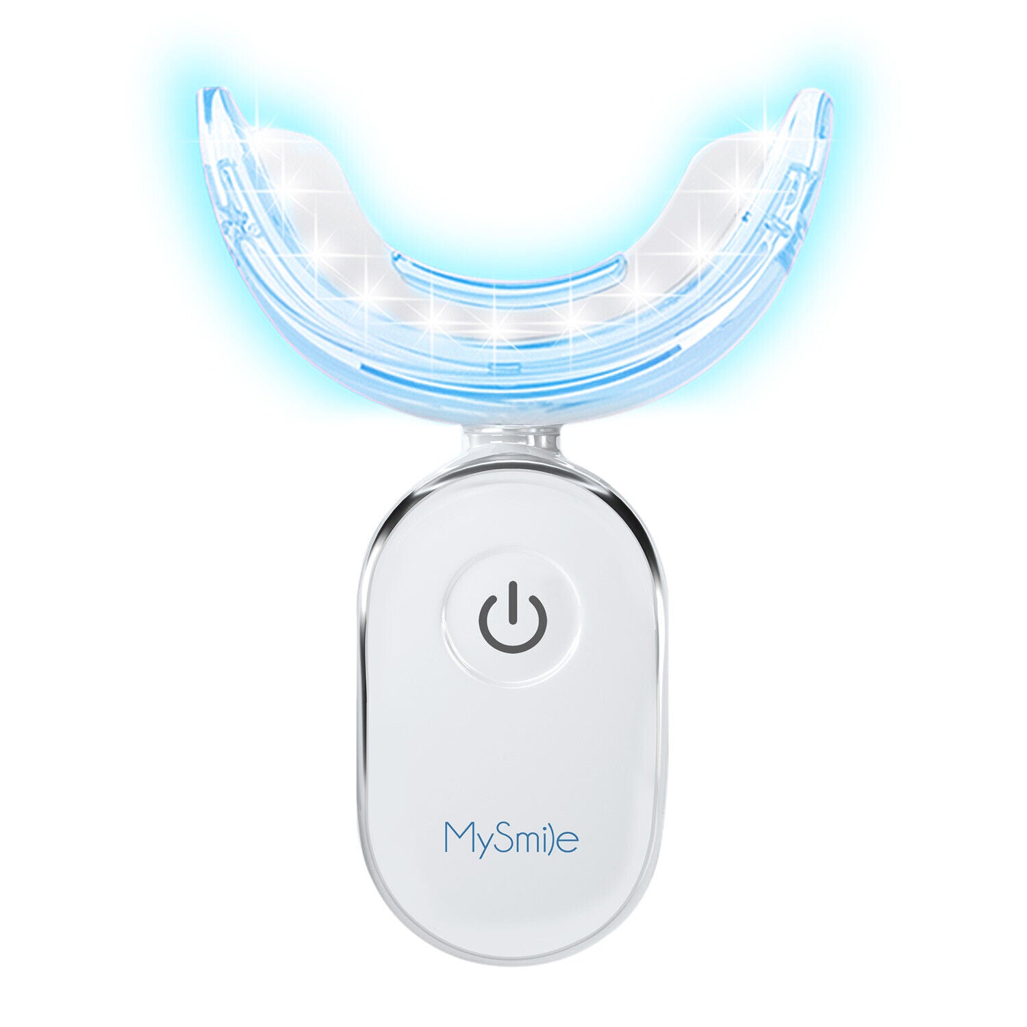 MySmie 28PC 6%HP Teeth Whitening Strips Kit with 28-LED Light Tray Stain Removal